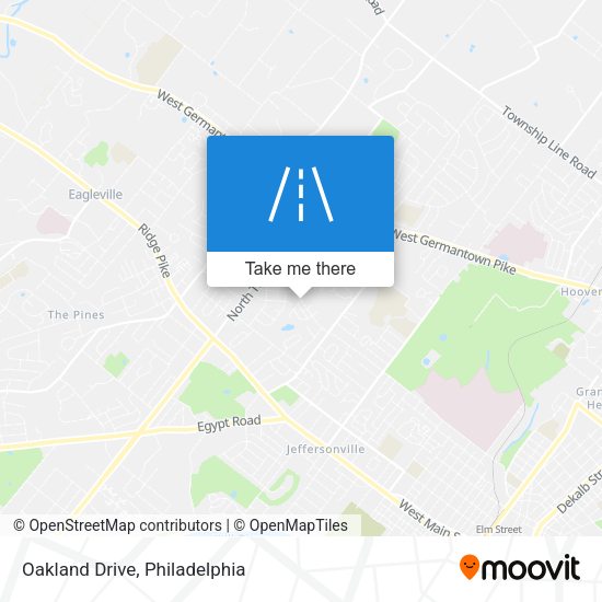 Oakland Drive map