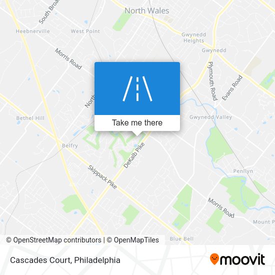 Cascades Court map