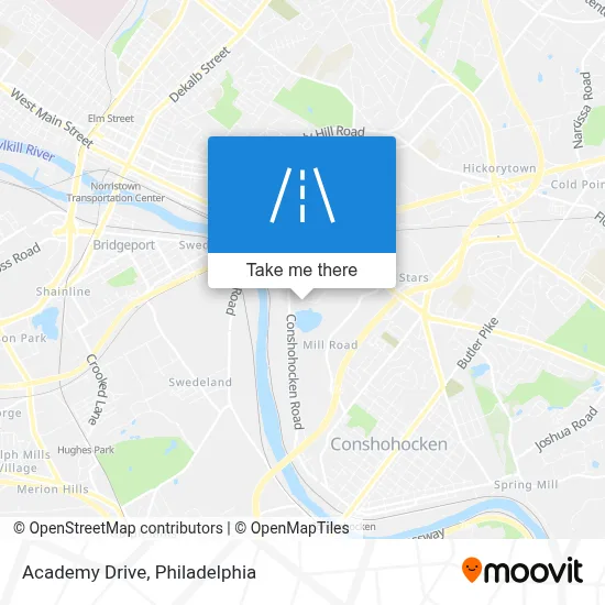 Academy Drive map