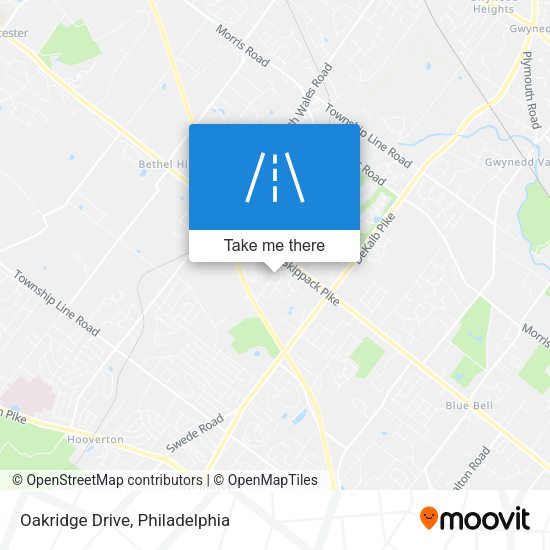 Oakridge Drive map