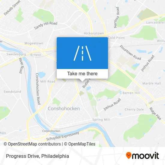 Progress Drive map