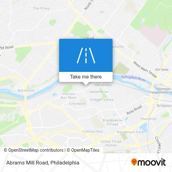 Abrams Mill Road map