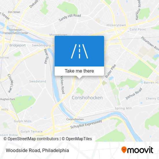 Mapa de Woodside Road