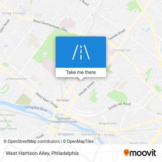 West Harrison Alley map