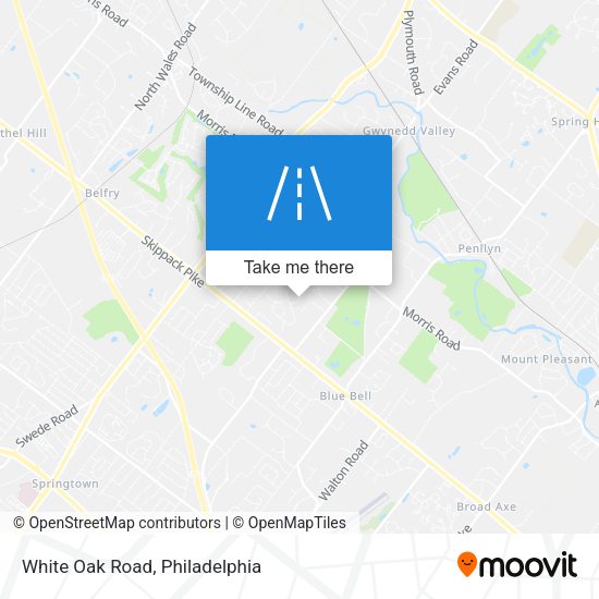White Oak Road map