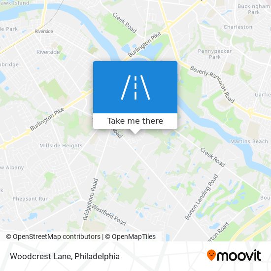 Mapa de Woodcrest Lane