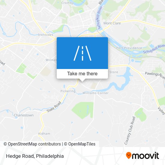 Mapa de Hedge Road