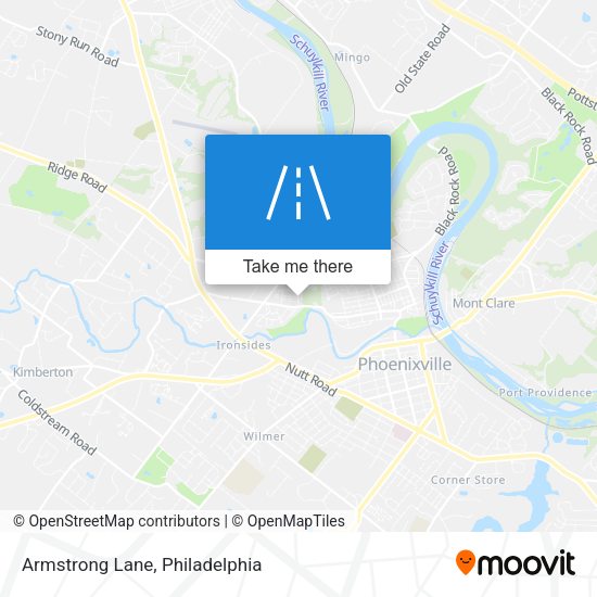 Armstrong Lane map