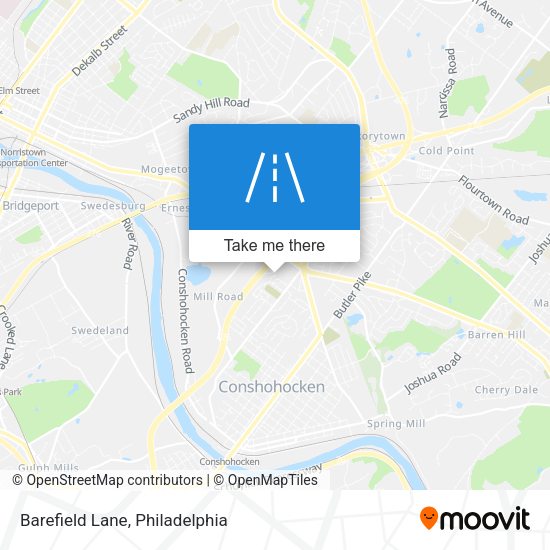 Barefield Lane map