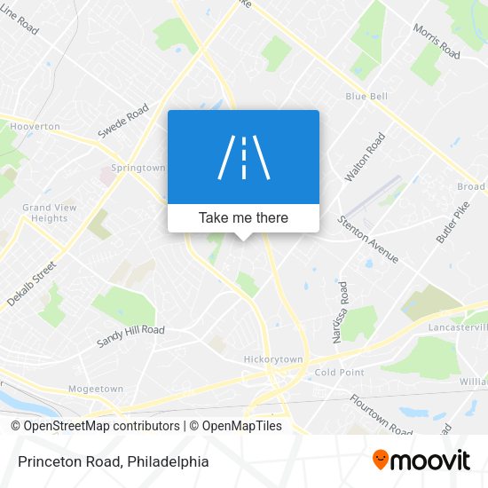 Princeton Road map