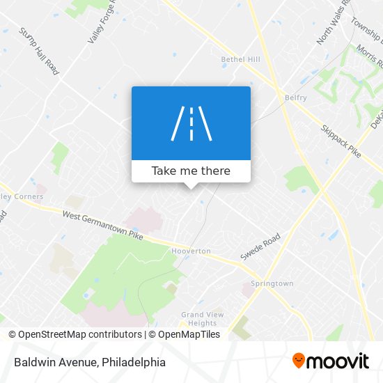 Baldwin Avenue map