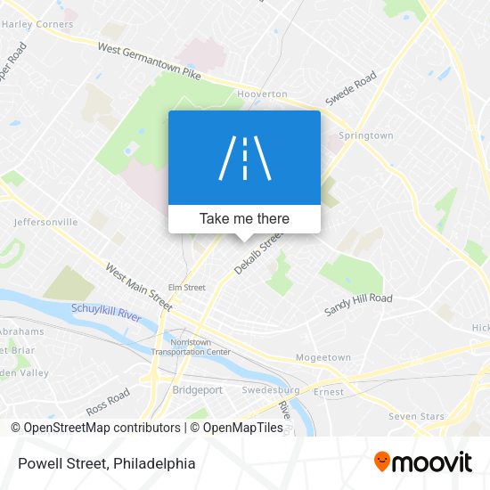 Powell Street map