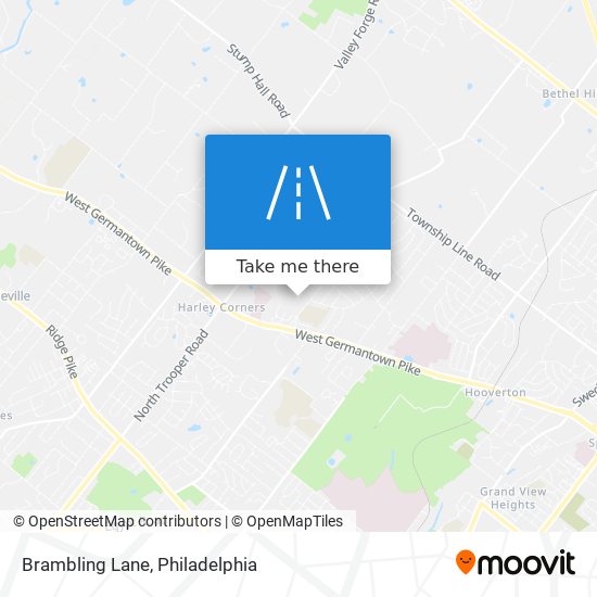 Brambling Lane map