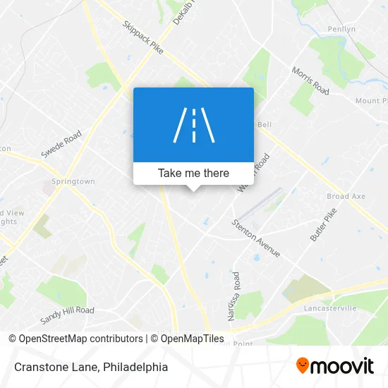 Cranstone Lane map