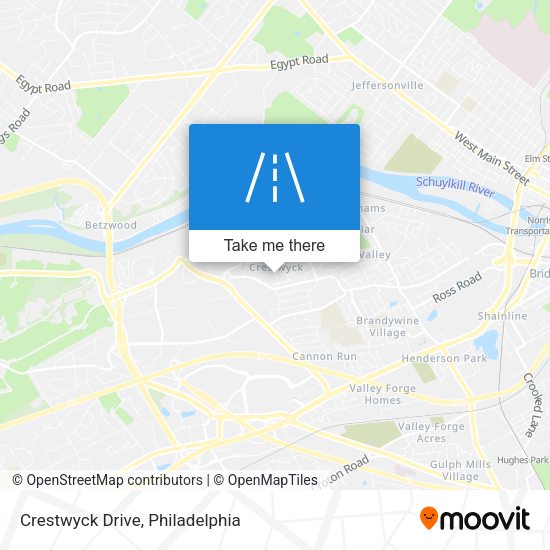 Mapa de Crestwyck Drive