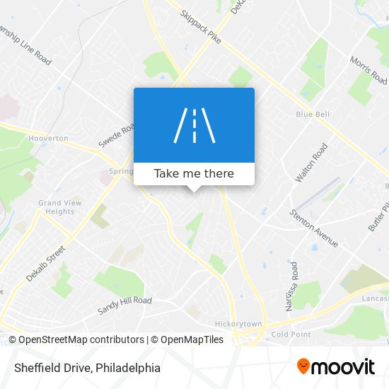 Sheffield Drive map