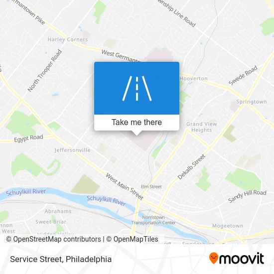 Service Street map