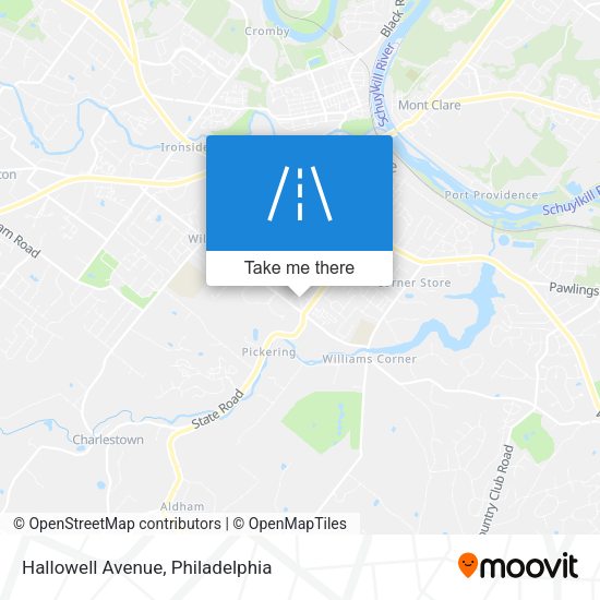 Hallowell Avenue map