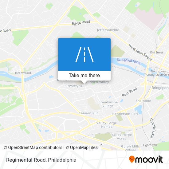 Mapa de Regimental Road