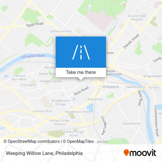Mapa de Weeping Willow Lane