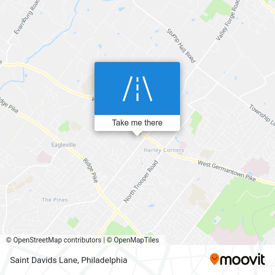 Mapa de Saint Davids Lane