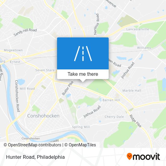 Mapa de Hunter Road