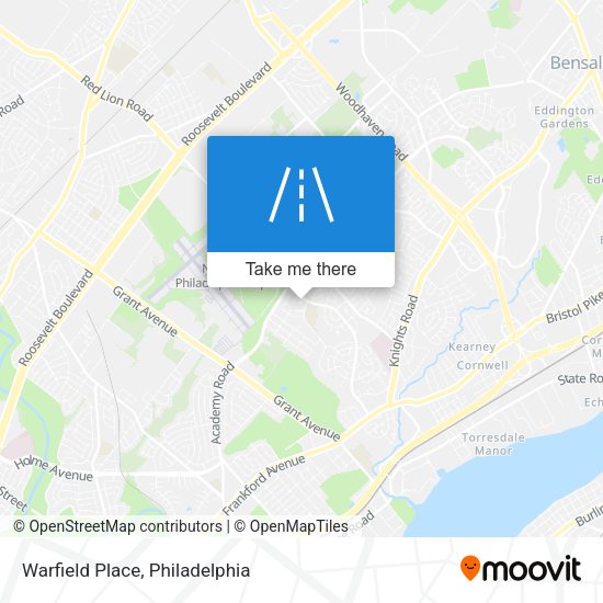 Warfield Place map