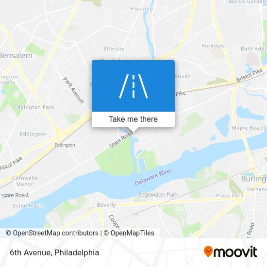 6th Avenue map