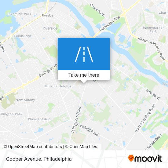 Mapa de Cooper Avenue