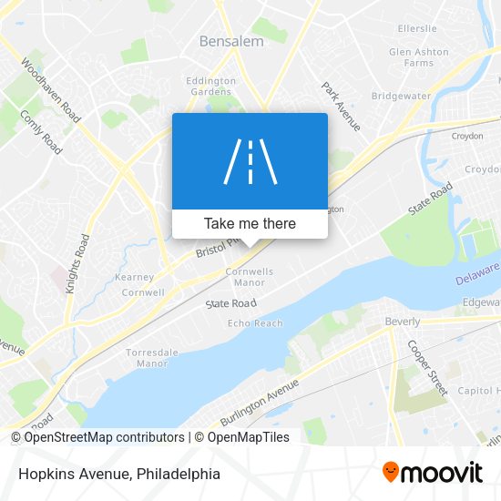 Hopkins Avenue map
