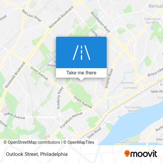 Mapa de Outlook Street