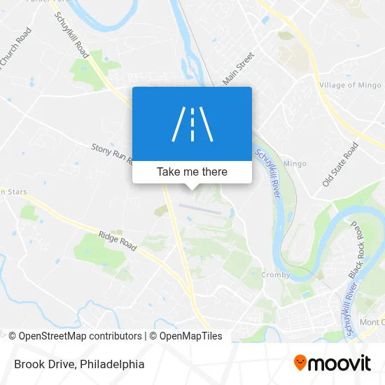 Brook Drive map