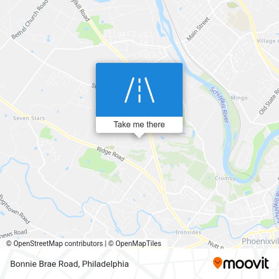 Bonnie Brae Road map