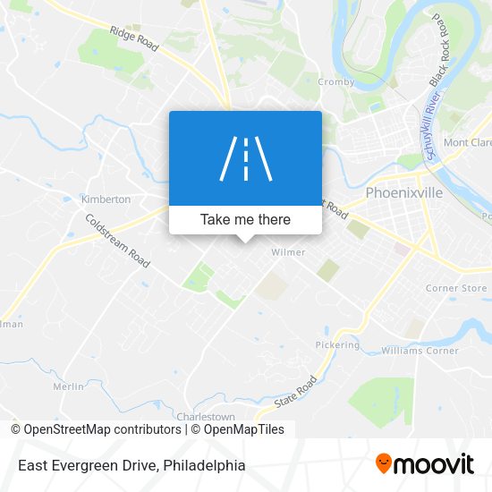 Mapa de East Evergreen Drive