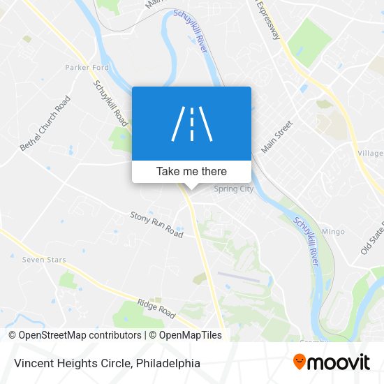 Vincent Heights Circle map
