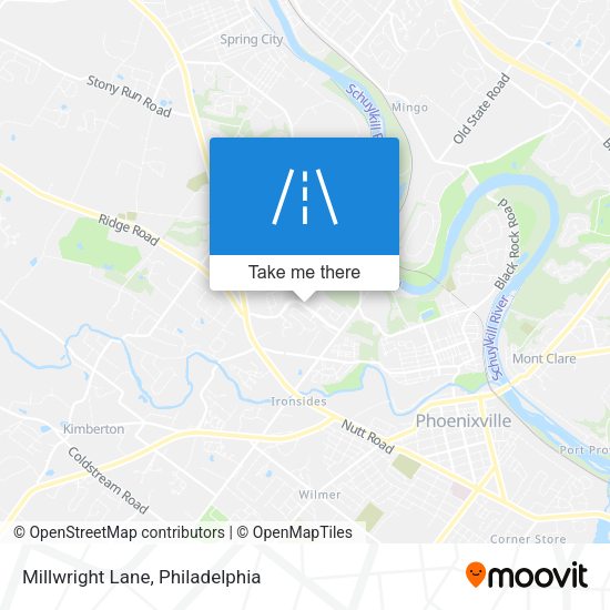 Millwright Lane map