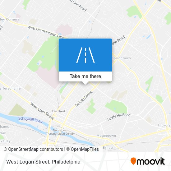 West Logan Street map