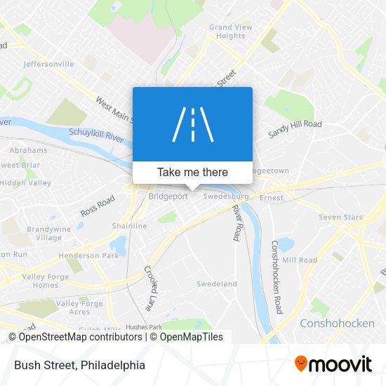 Mapa de Bush Street