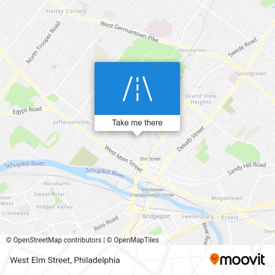 West Elm Street map