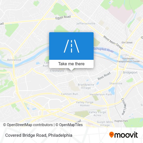 Covered Bridge Road map