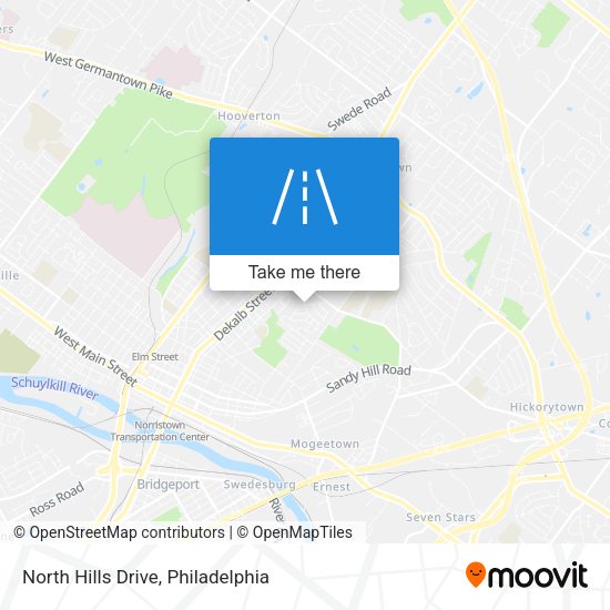 North Hills Drive map