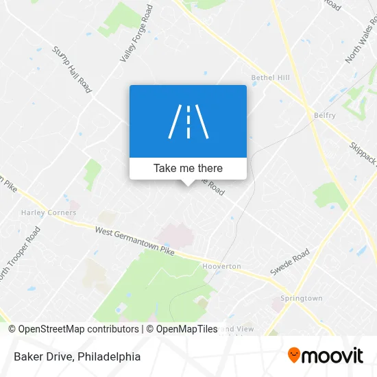Baker Drive map