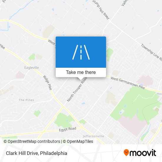 Clark Hill Drive map