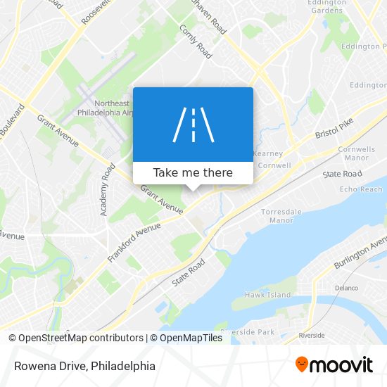 Rowena Drive map
