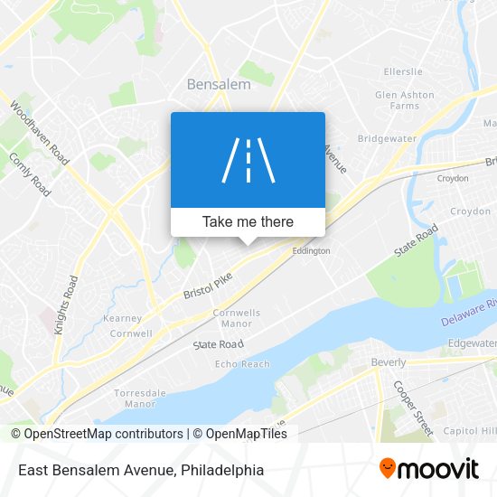 East Bensalem Avenue map