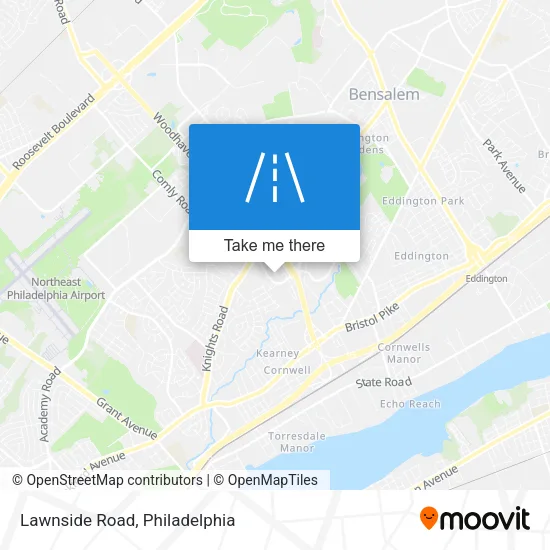 Lawnside Road map