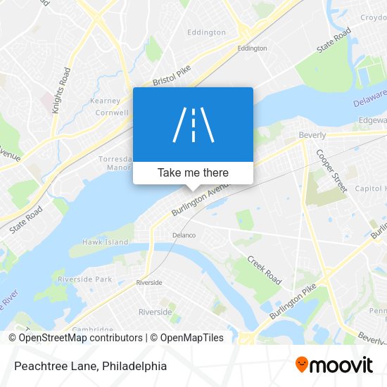 Peachtree Lane map