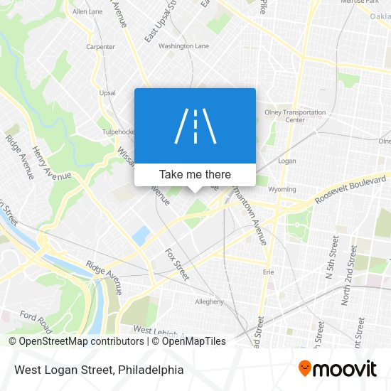 Mapa de West Logan Street
