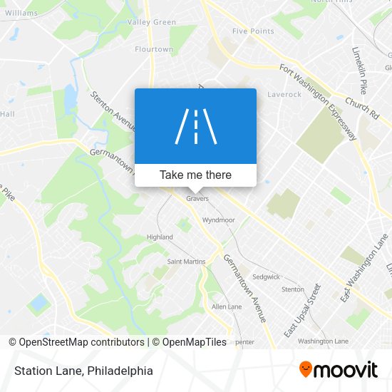 Mapa de Station Lane