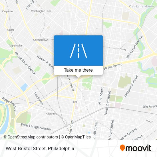 Mapa de West Bristol Street